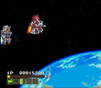 une photo d'Ã©cran de SD Kidou Senshi Gundam - V Sakusen Shidou sur Nintendo Super Nes
